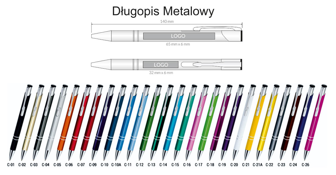 długopis metalowy